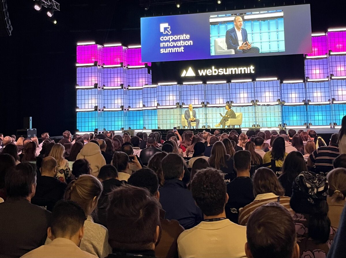 Kevin Speaking on Stage at Web Summit Lisbon