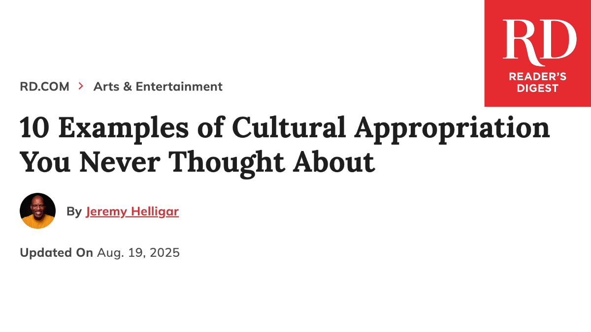 RD cultural appropriation