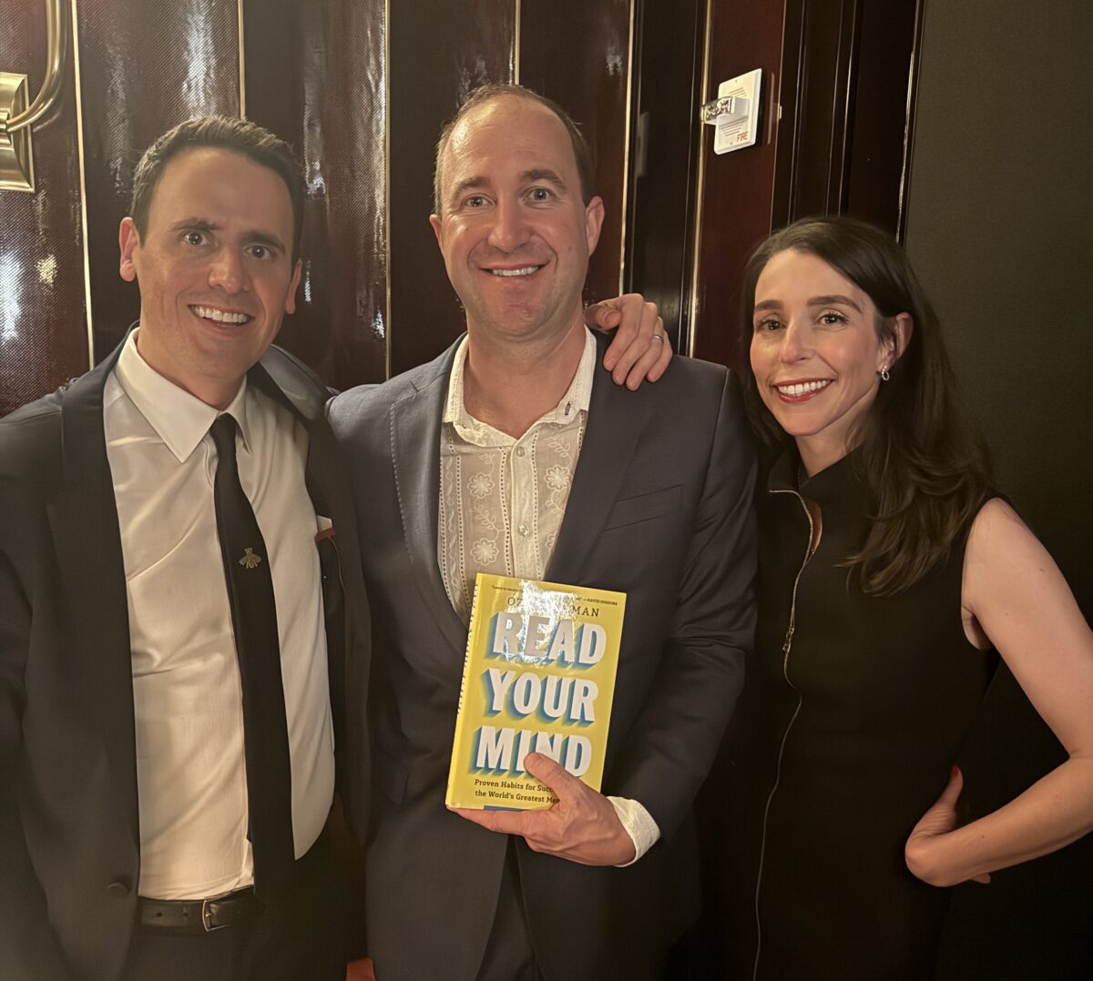 Oz launch with Kevin and Elisa Kevin and Oz Pearlman at the Book Launch Party