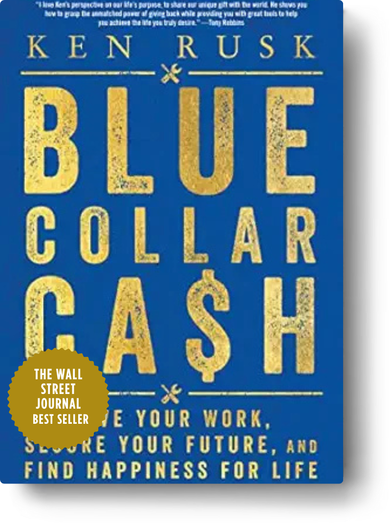 Blu collar cash with bestseller badge