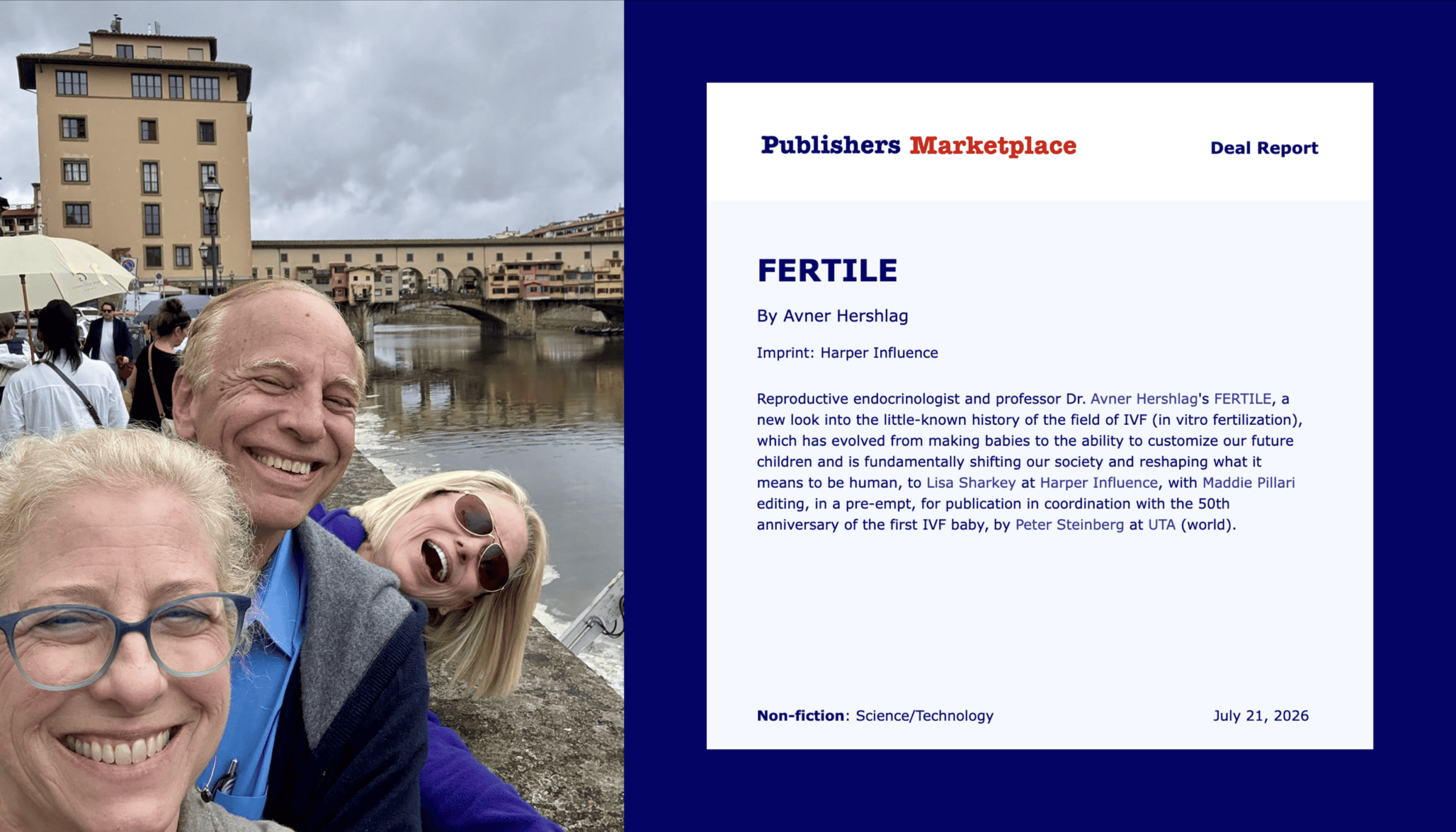 From a KAA Writers Retreat to a Six-Figure Book Deal: How Dr. Avner Hershlag’s Publishing Journey Took Flight in Tuscany